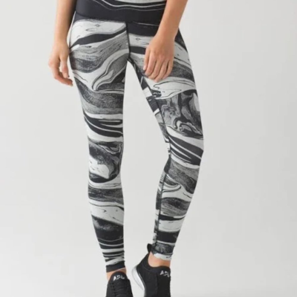 Lululemon Speed Wunder Tight Nulux Marble leggings
